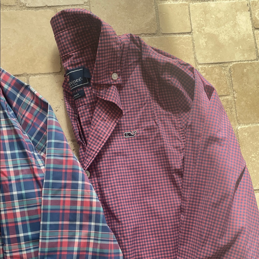 BUNDLE Vineyard Vines Boys SMALL 8-10 Shirt Lot Long Sleeve Dress Tops - Picture 4 of 10